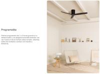 CREATE - Ventilador de techo 40W silencioso , Con luz, Ø132 cm, 6 velocidades, Color motor Arena   - WIND CALM - details 3