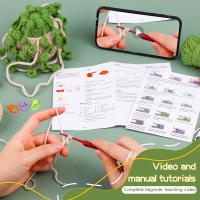 Kit De Inicio Para Crochet De Hoja En Macramé Para Principiantes Con Yarn De Algodón Set De Decoración De Plantas En Maceta - details 8