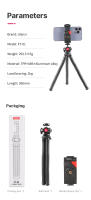 Trípode Flexible Ulanzi FT-01 Para Teléfono SLR DSLR Con Cabeza De Silla Fría Y Clip Para Smartphone Bastón Selfie - details 10