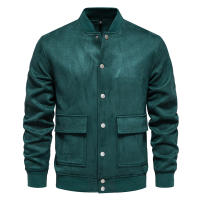 Chaqueta con cuello levantado para hombre, uniforme de béisbol informal, talla europea, ante nuevo, otoño e invierno, 2024 - details 7