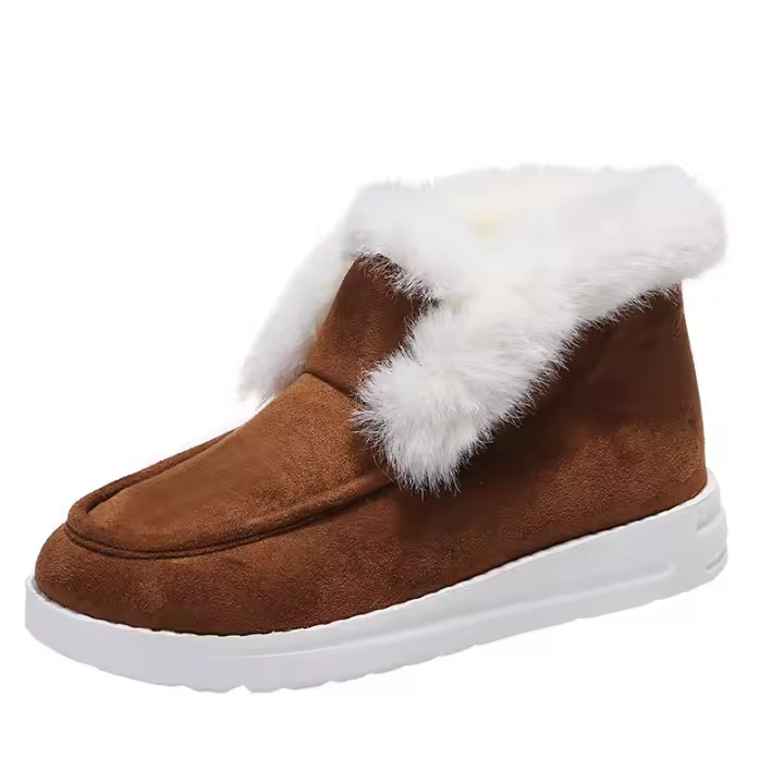 SP Nuevas Botas de Nieve de Tubo Short, Planas, gruesa y de terciopelo para el gran tamaño para Mujer. - 1