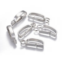 5pc Anillos De Latón Para Colgantes De Discos Pi Joyería Holes: 3.5x5mm Sin Niño Plata 30x9mm Ideal Para Creación De Joyas - details 2