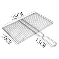 Cesta De Barbacoa Red Grill BBQ Para Carne Pescado Vegetales Resistentes Al Calor Hierro Electroplated Color Plateado - details 3
