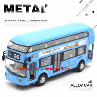 Modelo De Autobús De Aleación 1:32 Con Sonido Y Luz Vehículo Pull Back Juguetes De Decoración Para Niños Regalo Simulación Alta Diecast - details 2