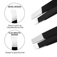 Pinzas Para Cejas De Acero Inoxidable Herramienta De Eliminación De Pelo Y Modelado Precisa Para Mujeres Y Hombres Agarre Duradero Y Cómodo - details 3