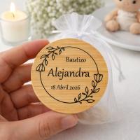 Lote Abridor con Imán Grabado a Láser Personalizado - Obsequios y detalles para Bodas Comuniones y Bautizos - details 1