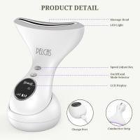 Masajeador facial 4 en 1 EMS Y 3 Luces Masajeador facial 43 ℃ Masajeador facial Eléctrico recargable con Alimentación y vibración con Pantalla LED - details 3