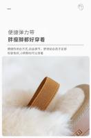 Alpargatas De Algodón Para Niños Y Niñas Con Piel De Peluche Antideslizantes Cómodas Y Calientes Para Uso Doméstico Talla True Fit - details 3