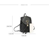 Mochila Mini De Mujer Moda PU Cuero Pequeña Con Cordón Estilo Casual Para Estudiantes Bolsa De Libros Colorido Dibujos Animados - details 1