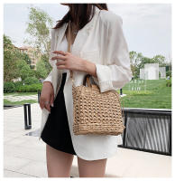 Bolso de Mujer JIOMAY 2023 Verano Bolsos de Mano de Diseñador Bolso de Hombro de Playa con Mango de Madera Cierre de Cordón Tejido de Poliéster - details 18