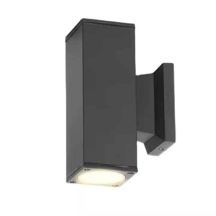 Aigostar Aplique Pared Exterior GU10 Antracita Aluminio Up Down Lámpara IP65 Impermeable Luz Exterior Balcón Garaje Terrazas Patio Jardín - 1