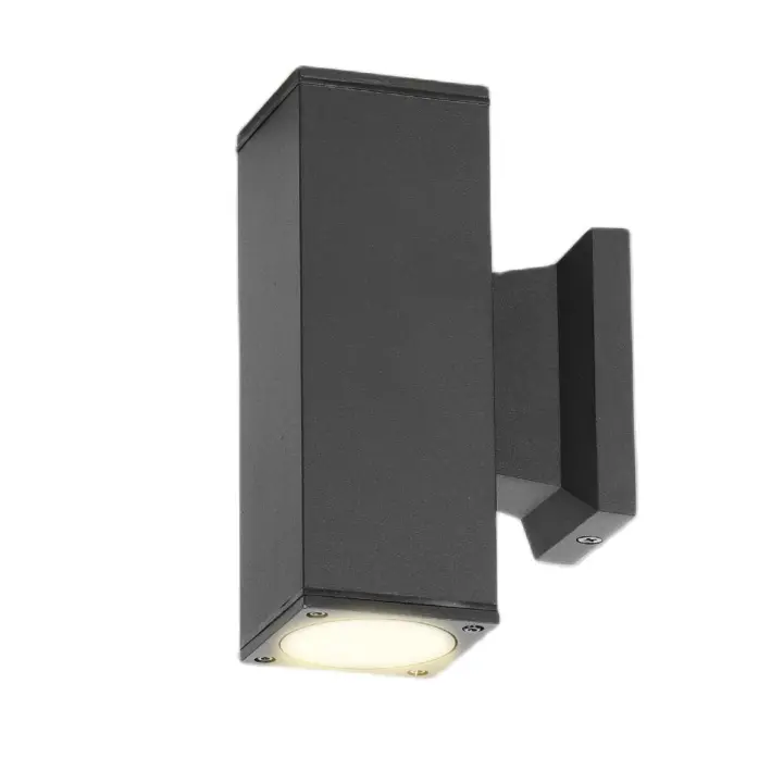 Aigostar Aplique Pared Exterior GU10 Antracita Aluminio Up Down Lámpara IP65 Impermeable Luz Exterior Balcón Garaje Terrazas Patio Jardín - 1