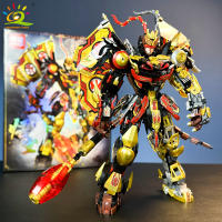 Bloques De Construcción HUIQIBAO Negro SunWuKong Guerriero Mecha Robot Figura De Acción MOC Juguetes De Construcción Para Niños Exhibición De Ciudad - details 0