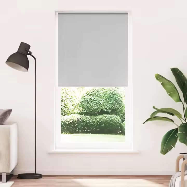 Estor Enrollable Opaco gris claro 105x210 cm Tela Ancho 100,7cm - 1