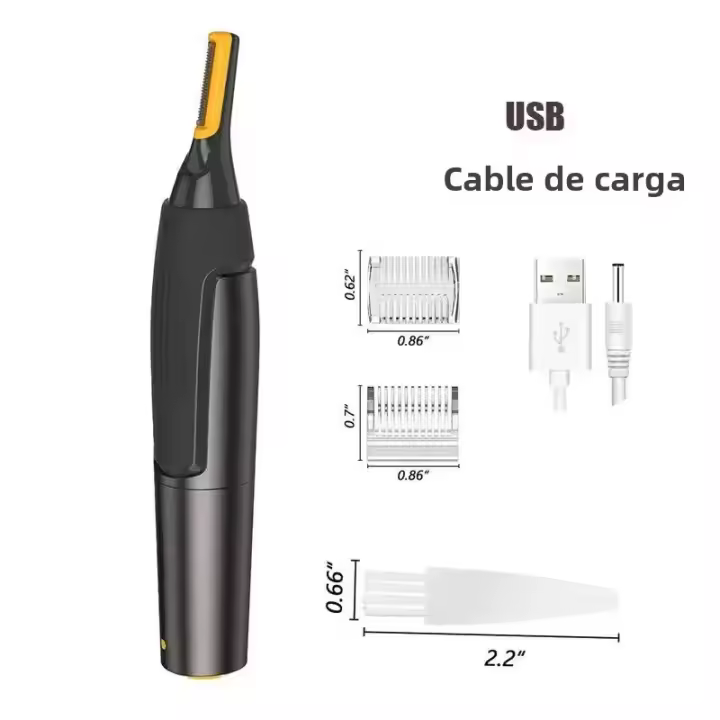 Afeitadora De Nariz Y Orejas Eléctrica Ultra Delgada Y Precisa Para Hombres Mini Portátil a Prueba De Agua Segura Y Limpia - 1