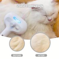 Nueva Cepillo De Aseo Para Mascotas Recargable Por USB Comb De Pelaje Para Perros Y Gatos Eliminación De Nudos Y Pelo Herramientas De Peluquería De Acero Inoxidable - details 4