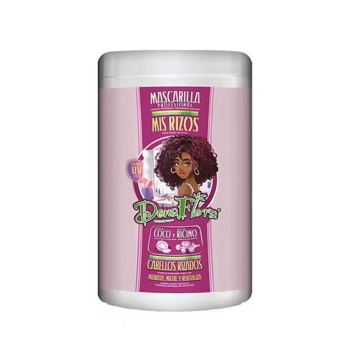 Dona flora mascarilla cabellos rizados mis rizos 1000ml - 1