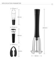 Abridor de vino portátil, bomba de presión de aire, Sacacorchos de botella, herramientas de abridor, accesorios de Bar para el hogar, restaurante, fiesta, amantes del vino - details 1