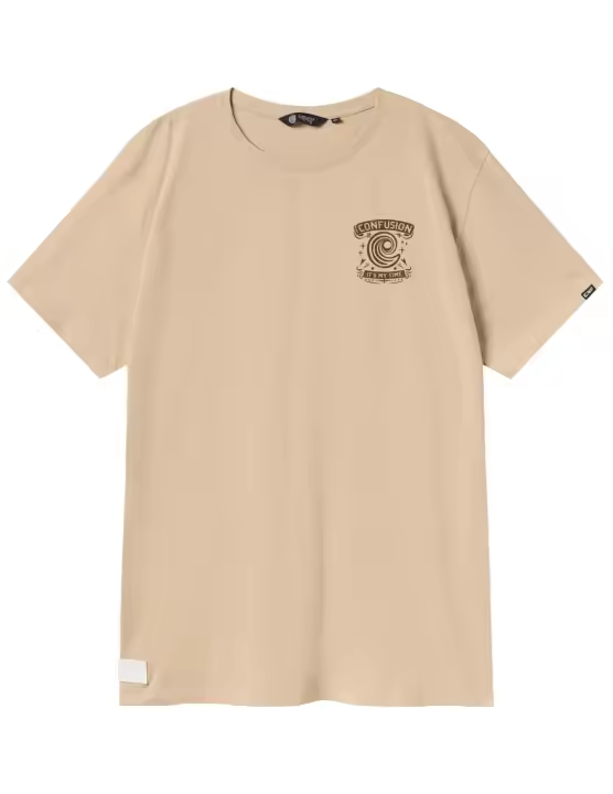 BLACK BIRD CREAM TSHIRT - 1