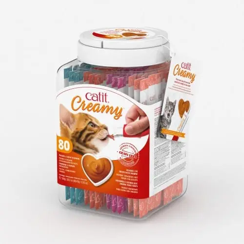 Catit Creamy Bote Surtido 80x10g - 1