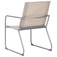vidaXL Juego de muebles de jardín 4 piezas tela y acero crema - details 5