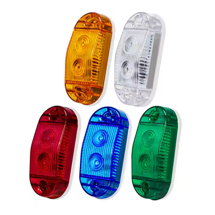 Luces LED de posición laterales para automóviles, paquete de 5, Luces cuadradas Exteriores, Luces de advencia traseras, Luces de gálibo para grúas, 12-36 V - 1
