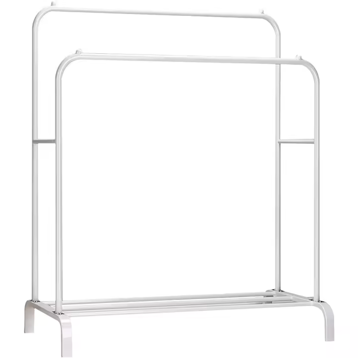 T-Lovendo - Perchero Burro Doble Rail Estante Ropa Zapatos Cajas - 1