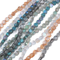 10pcs Hileras De Cuentas De Vidrio Coloreadas Con Espalda De Rosa Accesorios Para Hecho a Mano Pulseras Y Collares DIY - details 7