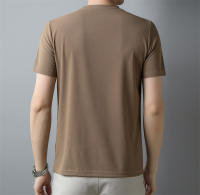 Camiseta De Hombre Casual Y Moda Con Cuello V Y Mangas Cortas En Color Sólido Transpirable Y Cómoda Para Verano Top Versátil - details 17