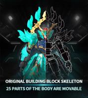 Sembo Bloques De Construcción Azul Dragón Blanco Tigre Sombra Mecha Figura Modelo Bloques De Escritorio Juguetes Regalos Para Niños Educativos DIY - details 11