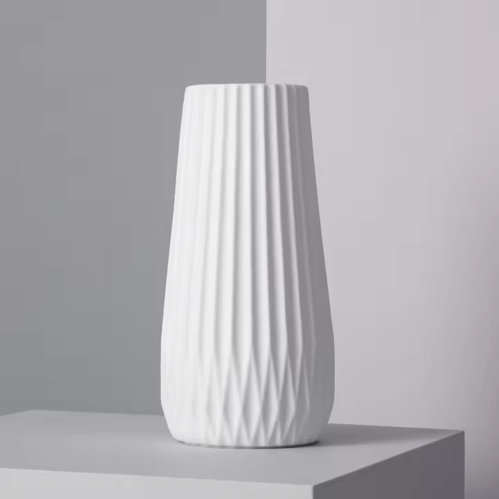 Ledkia Lámpara de Mesa de Cerámica Teide Blanco - 1