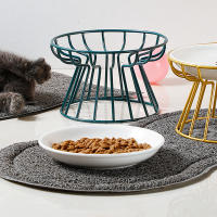 Tazón De Alimentación Para Gatos Con Soporte Metálico Elevado Accesorios Para Mascotas Alimento Y Snacks Para Perros Y Perras - details 4