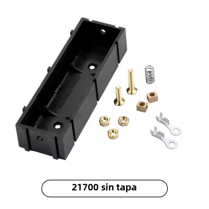 Caja De Almacenamiento Para Baterías 21700 18650 Sin Soldar Soporte Para Baterías De Litio Caso De Carga DIY Con Ranuras Splicable - 1