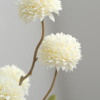 Bola De Flores Artificiales Dandelion 5 Cabezas Falsas De Seda Para Decoración De Boda Y Hogar Decoración De San Valentín Y Navidad - details 9