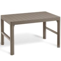 Keter Mesa de jardín Lyon color en color Capuchino/Grafito | estructura resistente ideal para salón dormitorio o estudio - details 0