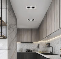 Lámpara De Techo LED Recargada 24W 12W Single/Doble Cabeza Luz De Spot Antigolpeante Para Oficina Hogar Tienda Interior Material Aluminio Fuente De Luz LED - details 23