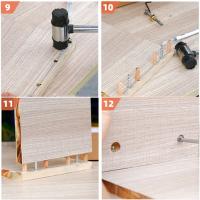 Kit De Juego De Precisión Para Taladro De Agujeros 3 En 1 Guía Para Carpintería DIY Herramienta De Perforación De Madera - details 9