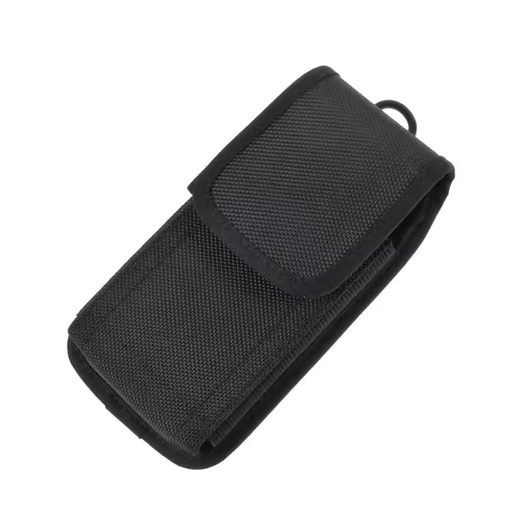 Funda de Cinturon para Samsung Galaxy M32 5G (2021) en Nylon con Dos Trabillas Vertical y Horizontal - Negra - 1