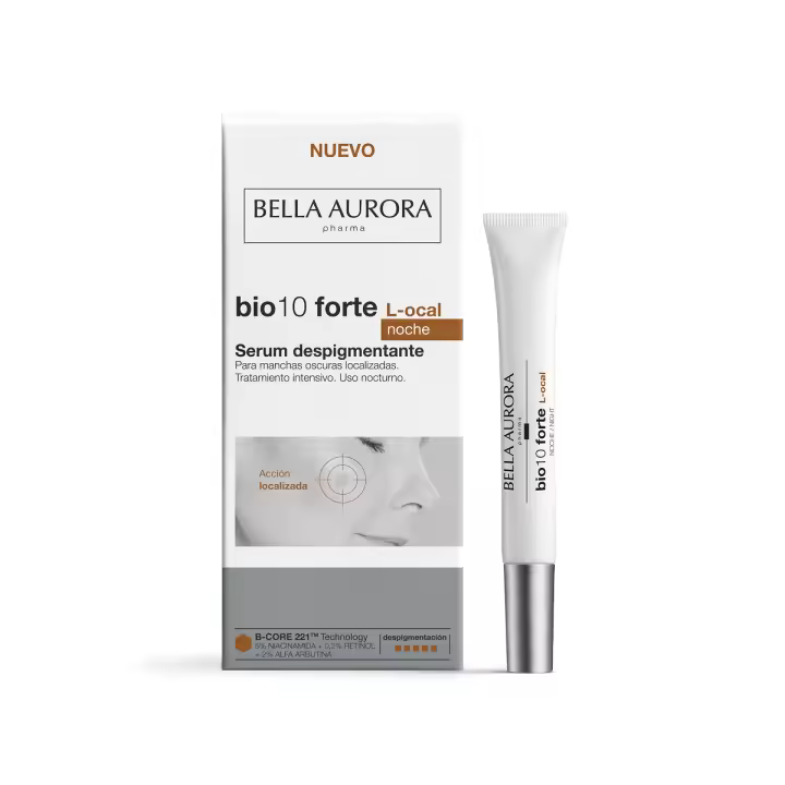 Bella Aurora Bio10 Forte L-Local Tratamiento Antimanchas Localizado SPF30 | Roll-On Corrector de Manchas | Unifica el Tono | Con Tecnología B-CORE 221™ | 9 ml - 1