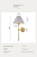 Lámpara De Pared Nórdica Retro Para Hogar Iluminación Creativa Decorativa Para Dormitorio Hotel Escritorio Escalera Fuente De Luz - details 4