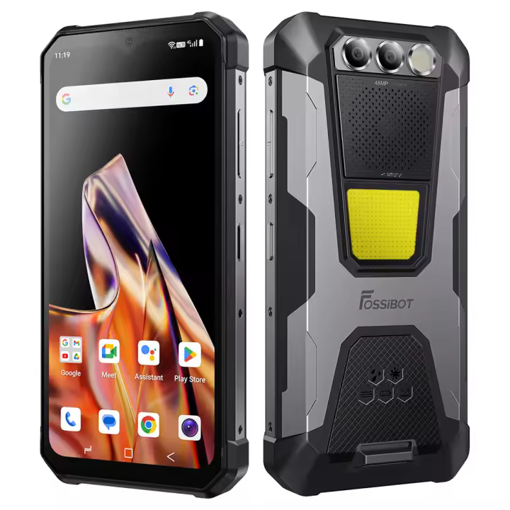 FOSSiBOT F106 PRO Smartphone Rugged  Pantalla FHD+ de 6.58"  Procesador Helio G85  15GB de RAM + 256GB de ROM  Cámara de 48+20MP  Lámpara de camping de 3W  Altavoz de 110dB  Batería de 12000mAh  Soporte NFC  IP68/IP69K - 1