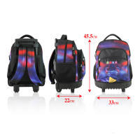 Mochila con ruedas de gran capacidad, silenciosa y linda para estudiantes de primaria. - details 0
