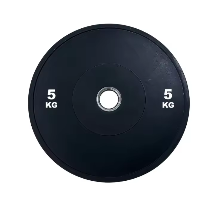 VBN Fitness Disco Olímpico Bumper Negro 3.0 - Pesas para Cross Training - Resistente a Fuertes Impactos - 1