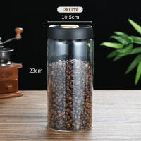 Contenedor De Almacenamiento De Café En Grano Airtight Transparente Vidrio Resistente Al Humo Y Aire Para El Hogar Recipiente Ecológico Para Alimentos - details 9
