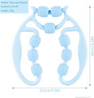 Hermosos rodillos de masaje para Piernes, artefactos de masaje con Anillo y abrazadera para pantorillas, rodillos de espuma, rodillos de espuma para yoga, fitness y relajación,Rodillo de Masaje Muscular de 360 ° - details 0