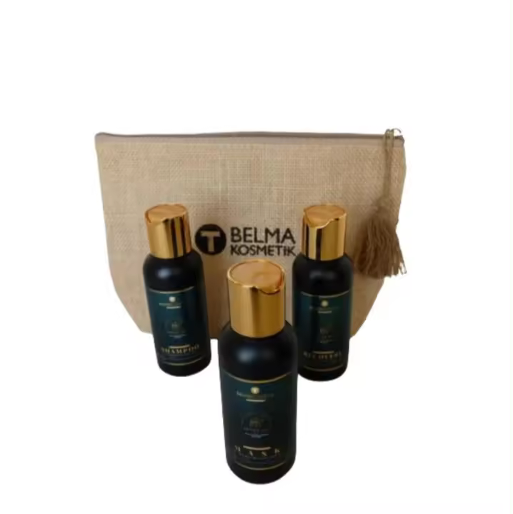 Belma Kosmetik Kit Argán Oil Trio Aceite Argán 100ml + Mascarilla Argán 250ml + Champú Argán 250ml - Pack Regalo Antiencrespamiento - 1
