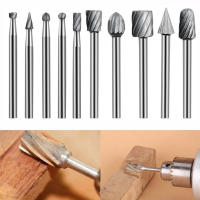 Brocas De Carburo De Titanio Shank Para Taladro Eléctrico Herramientas Rotativas Dremel Para Metal Milling Cutter Y Carpintería - details 0