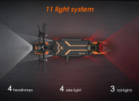 Patinete Electrico KuKirin G3 Pro 1200W*2 Motores Todo Terreno con Neumáticos de 10 Pulgadas, Batería Extraíble de 52V 23.2Ah, Autonomía Máxima de 80 KM, Velocidad Máxima de 65 Km/h, Doble Amortiguador, IP54 a Prueba de Agua, Doble Freno de Aceite - details 6