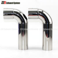 Tubo De Escape De Estilo Coche 90 Grados 54mm 66mm 73mm 79mm Muffler Material De Soldadura Acero Inoxidable 304 Pieza - details 0