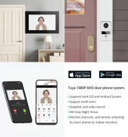 Timbre Video Inteligente TUYA 1080P con Pantalla Táctil 10 Pulgadas 7 Colores, WiFi Inalámbrico, APP Control, Kit Intercomunicador para Hogar - Compatible con Sistema de Acceso RFID (Control Puerta Seguridad) - details 6